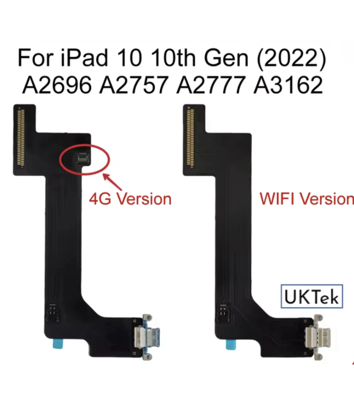 iPad 10th Generation A2696 A2757 Charging Port Flex Cable- 4G /5G version