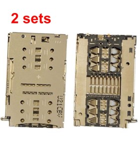 2 sets Samsung Galaxy A16 A26 A33 A14 Sim Tray Slot Card Simcard Socket Reader