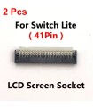 2 pcs Nintendo Switch Lite 41 Pin LCD Display FPC Socket Connector Replacement