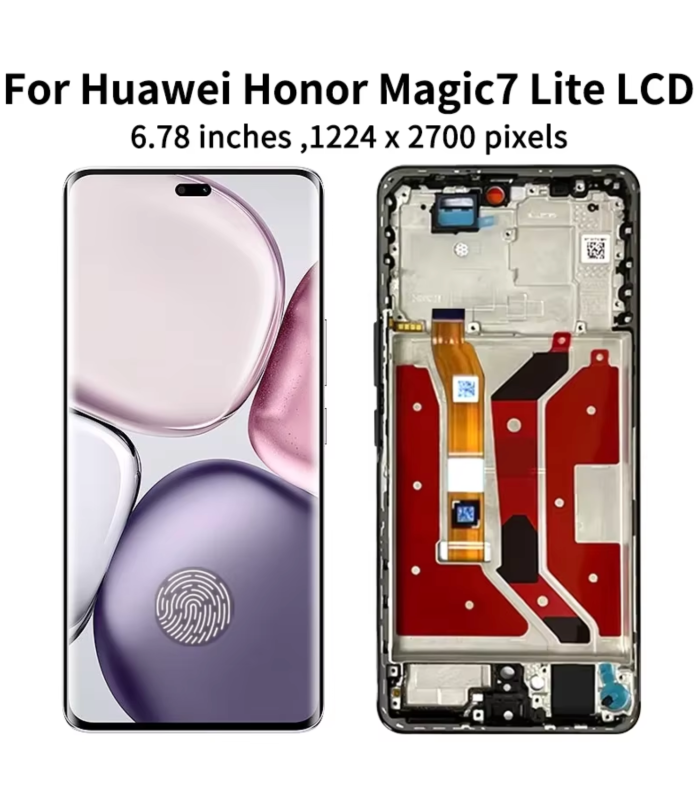 Honor Magic7 Lite BRP-NX1 OLED LCD Display Touch Screen Digitizer with FRAME