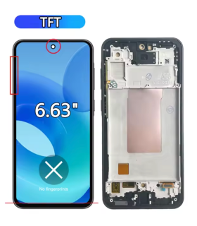 Samsung Galaxy A36 SM-A366E, SM-A366E/DS TFT LCD Display Touch Screen with Frame