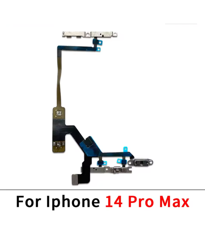 for Apple iPhone 14 Pro Max Replacement Power on off Volume Button Flex Cable