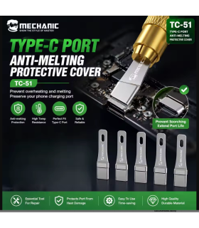 MECHANIC TC-51 charging port soldering helper USB-C Repairs with 5 tips