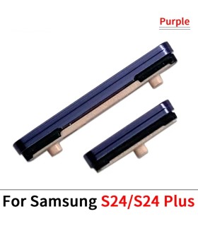 for Samsung Galaxy  S24 Plus ultra series Side Power On Off Volume Button key Purple