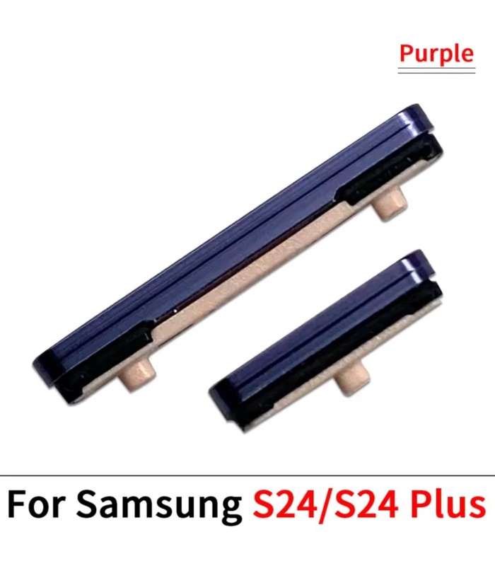 for Samsung Galaxy  S24 Plus ultra series Side Power On Off Volume Button key Purple