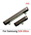 for Samsung Galaxy  S24 Plus ultra series Side Power On Off Volume Button key Gold