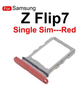 for Samsung Galaxy Z Flip7 SM-F766 Single SIM Card Simcard Tray holder slot - Red