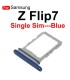 for Samsung Galaxy Z Flip7 SM-F766 Single SIM Card Simcard Tray holder slot - Blue