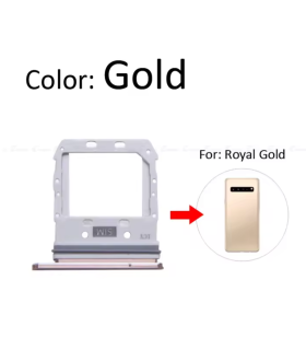 for Samsung Galaxy S10 5G Replacement SIM Card simcard Tray Holder (Gold)