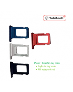 Silver Single SIM Card Tray Holder Waterproof Seal For iPhone 13 mini
