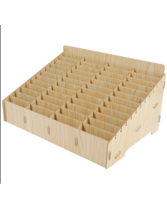 60 slots Mobile Phone Storage Box Compartment Holder Shop Store Display Plywood Retail
