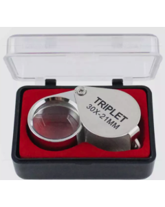 Jewelers Eye Loupe Pocket Magnifier Magnifying Glass Jewelry Diamond 30x21mm