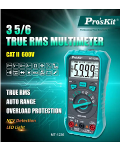 Pro'sKit Proskit MT-1236 True RMS Digital Multimeter ACV DCA DCV Automatic Range